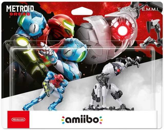 Nintendo Amiibo (Metroid Dread) - Samus & E.M.M.I Figure 2-Pack  Brand New