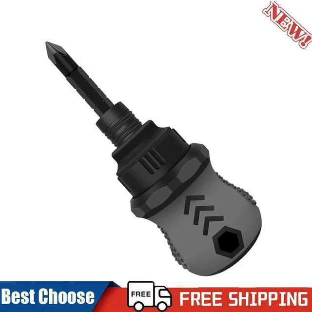 Mini accessorio rimovibile a cricchetto cacciavite a doppio uso Phillips con slot 2 in 1
