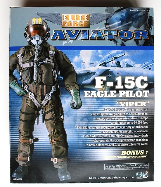 ミリタリー ELITE FORCE AVIATOR F-15C & Apache Pilot BBI Blue Box Elite Force Aviator series F-15C cockpit in 1/6