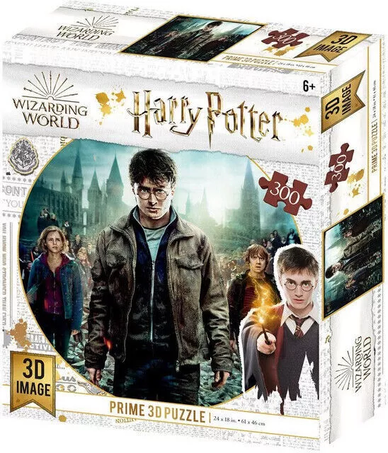 Magiczne puzzle 300 elementów. Wizarding World. Harry Potter. Złota Trójka