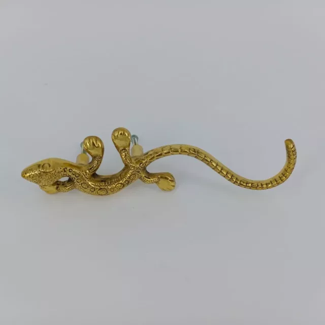 large GECKO 20 cm handles pulls cast solid 100 % BRASS  8" KNOBS left right B 2