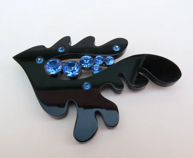 Broche Colombe En Lucite Et Brillants Hanae Mori Haute Couture - Circa 1990 - Pièce Vintage Et élégante