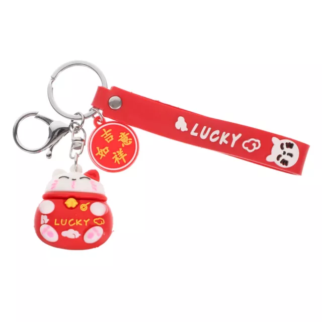 Japanese Style Cat Keychain Bag Pendant Cat Keyring Fortune Cat Keychain for