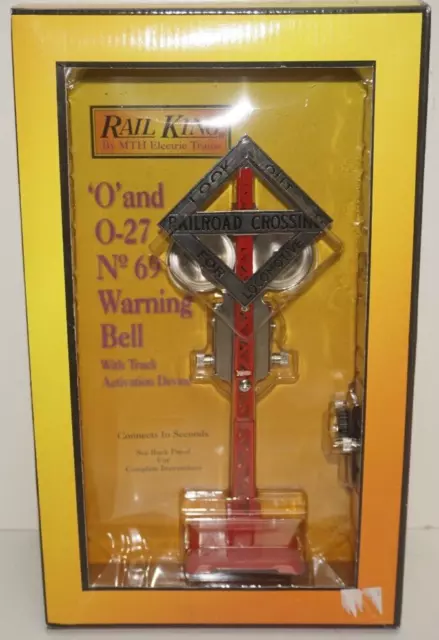 Mth Railking Rk-1036 Operating Metal No 69N Warning Bell - Nib