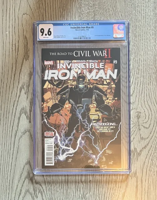 Invincible Iron Man #9 CGC 9.6 1st Full RiRi Williams (Ironheart)