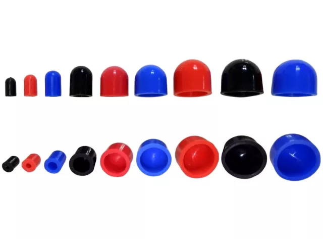 Silicone Hose End Blanking Caps Silicon Rubber Cap Off Bung Sizes 4mm - 40mm