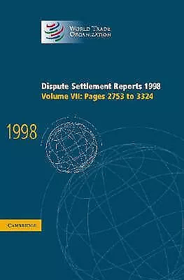 Dispute Settlement Reports 1998: Volu, by World Trade Organiza, New Book