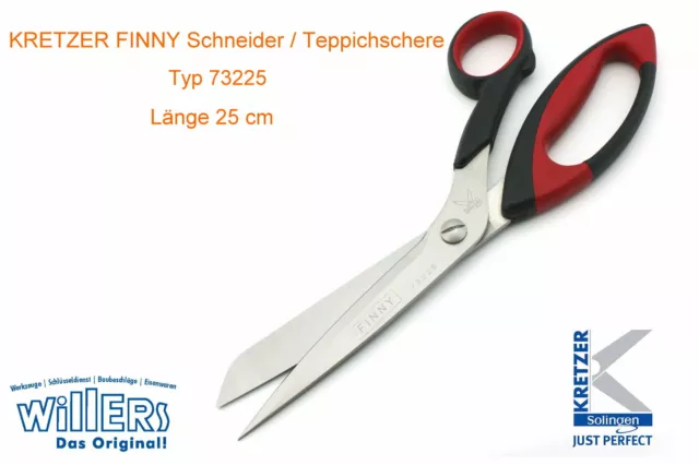 Kretzer Finny Schneider Teppichschere 773225 | Profi Qualitätsschere Solingen .