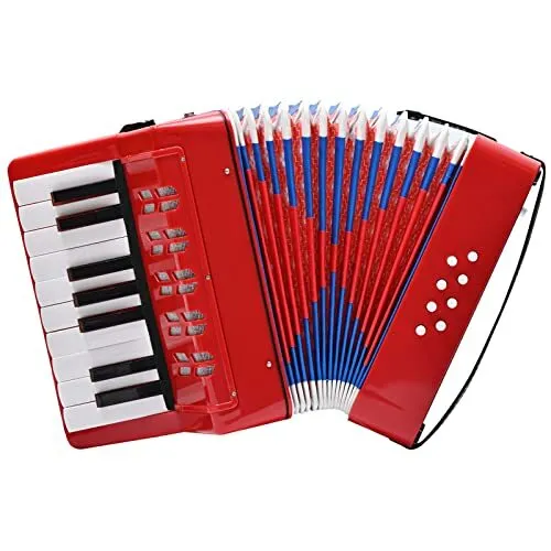 Accordion 17 Keys Piano Accordian,Musical Instrument,Kids Accordion Gifts for