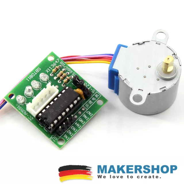 DC 5V Stepper Motor 28BYJ-48 + ULN2003 Driver Treiber Modul Arduino