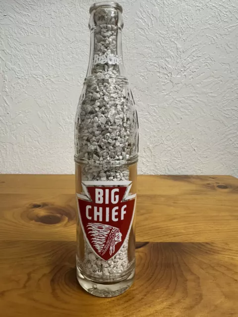 1957 Vintage Coca-Cola Big Chief Indian Soda Bottle UTAH~Arrowhead ACL~Embossed