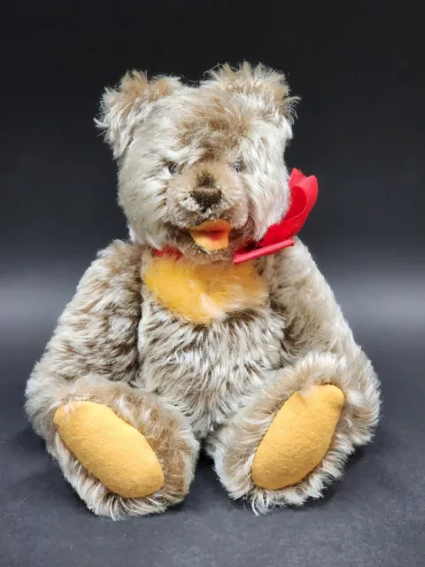 Vintage Steiff Zotty Teddy Bear 7" Jointed Shaggy Mohair Open Mouth