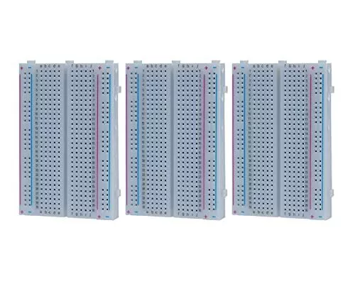 3pcs Breadboard 400 Point Solderless Protoboard Breadboard Kit