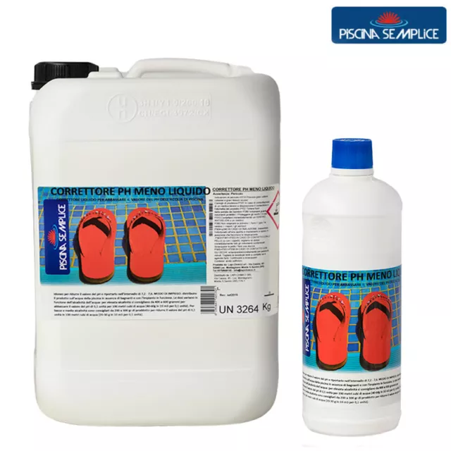 Correcteur Ph Moins Liquide Réducteur Ph Désinfection Eau Piscine 1 - 5 Litres