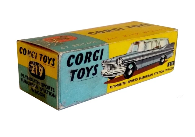 Corgi toys boîte box repro 219 plymouth sports suburban station wagon