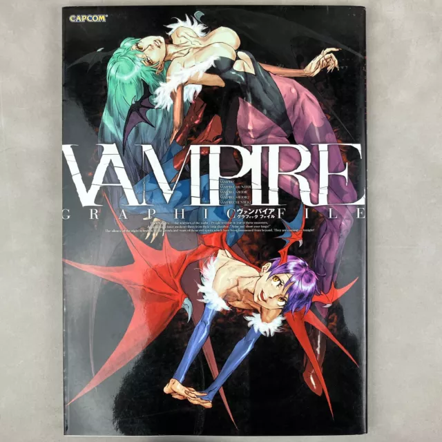 Libro de arte archivo gráfico de Capcom Vampire Savior Darkstalkers importación de Japón