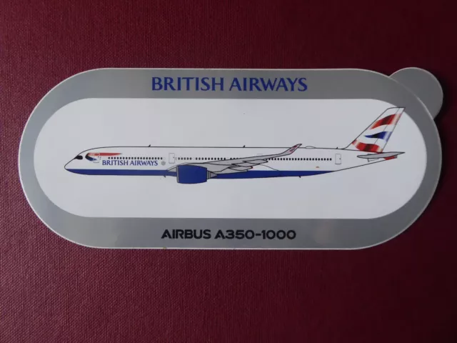 Autocollant Sticker Aufkleber Airbus A350-1000 British Airways Airline