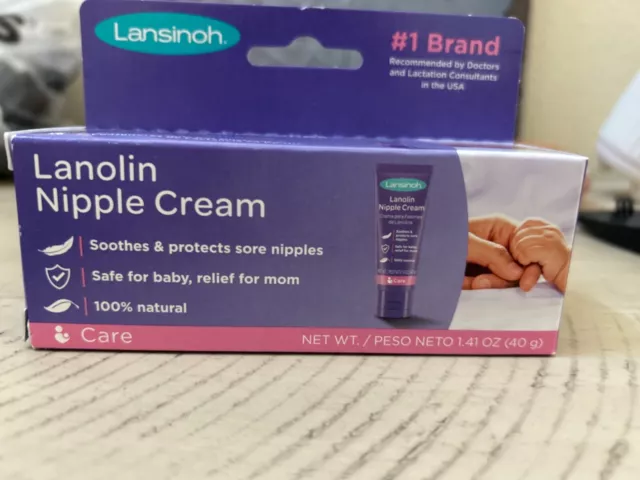 Lansinoh - Lanolin Nipple Cream for Breastfeeding - 1.41 Oz - Exp 05/25 