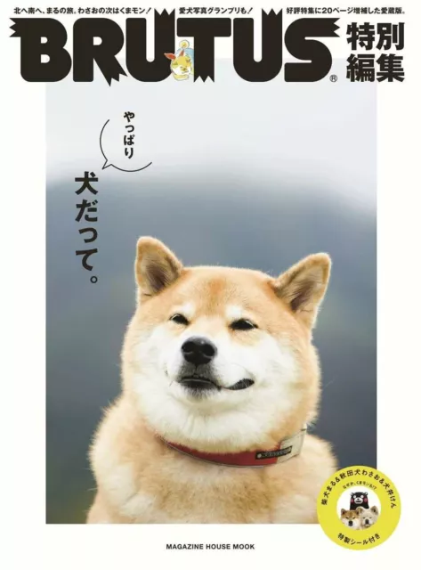 BRUTUS Special Edition Shiba Inu Dog Japan MARU KUMAMON Magazine Mook Book Japan