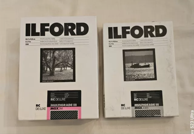2 Boxes Ilford Photographic Paper 5X7
