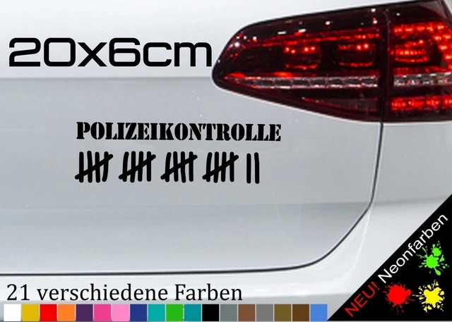 Polizei Aufkleber Auto