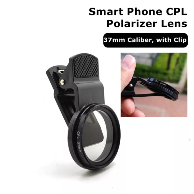 CPL 37mm Circular Polarizer Lens Clip Filter For Smart Phone Camera Lens Acce