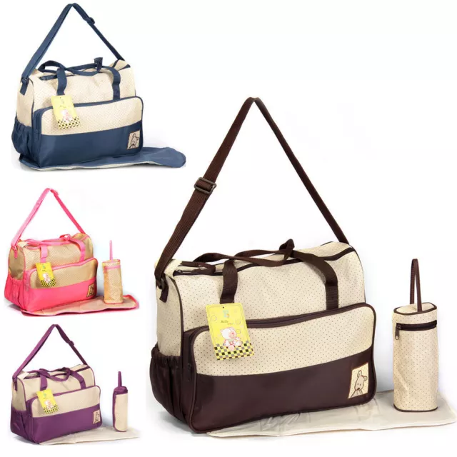 3 tlg Baby Wickeltasche Pflegetasche Windeltasche Babytasche Reise Farbauswahl