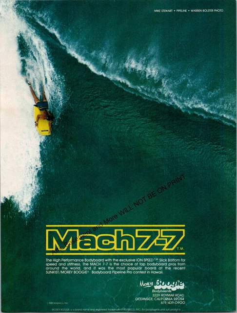 Bodyboard Morey Boogie Mach 7-7 – Planche De Surf, Bodyboard, Neuve Sous Emballage