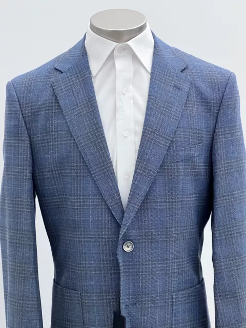 Nwt Hugo Boss Plaid Sport Coat 40R Lanificio Tesse Biella Fabric — *Sale*