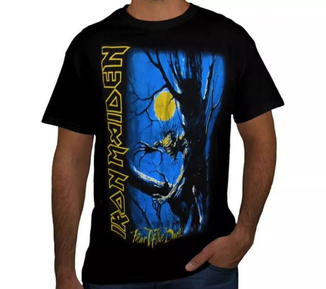 IRON MAIDEN FEAR OF THE DARK PUNK ROCK Black T Shirt