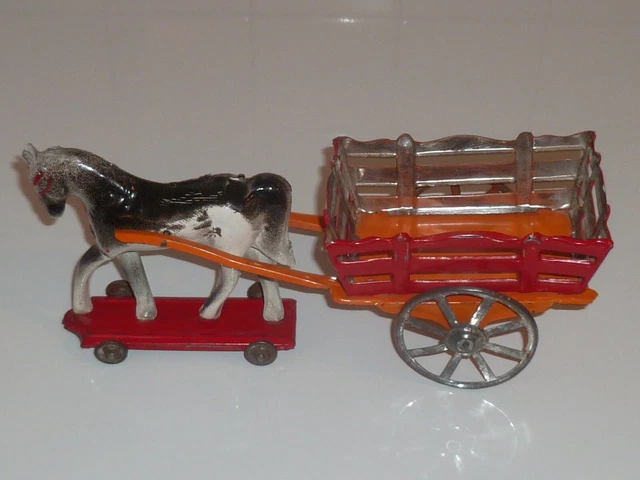 Britains - Charette à Foin Miniature En Plomb - Jouet Ancien Vintage UK