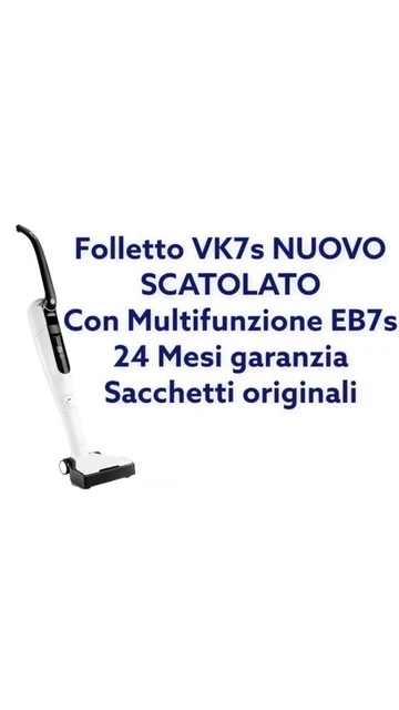 Brosse Multifonctions Vorwerk Folletto EB7s - Sans Fil 300W - Kit De Rafraîchissement Inclus - Neuf