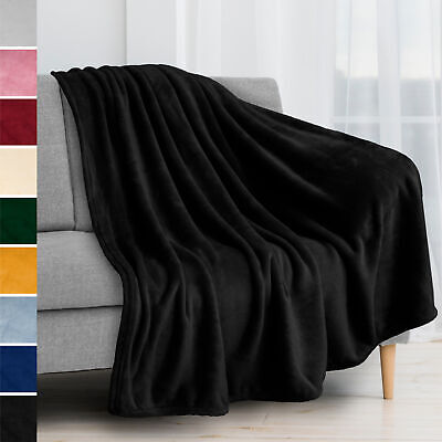Super Soft Fleece Throw Blanket for Couch Sofa Bed Chair Lightweight Microfiber