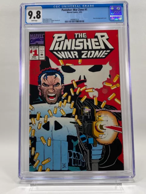 Punisher: War Zone #1 (Mar 1992, Marvel) Cgc 9.8 Die-Cut Cover John Romita Jr