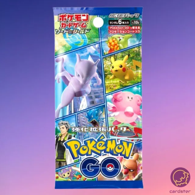 1 paquet de cartes Pokémon japonaises Pokemon Go s10b, Booster, nouveau... 3