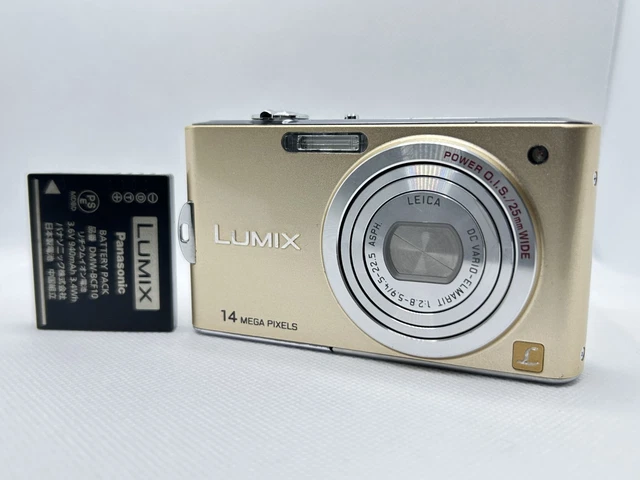 PANASONIC LUMIX DMC-FX66 Blue Compact Digital Camera Good