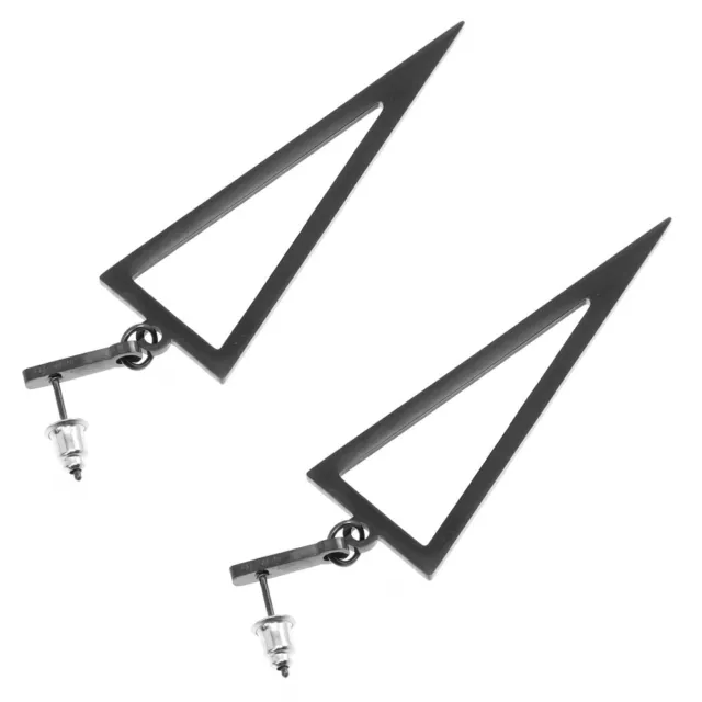 Triangle Punk Earrings Dangle with Push Back Simple