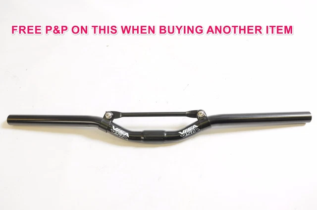 30mm RISE MTB BIKE HANDLEBARS WITH BRACE 580mm WIDE 25.4mm CENTRE COMFORT RIDE