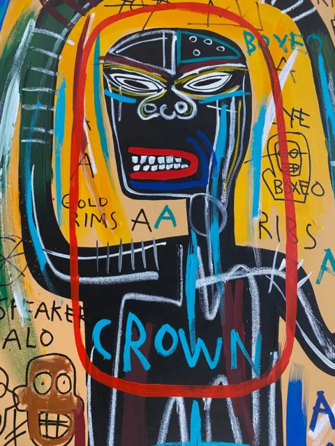 RARE HUGE Jean Michel Basquiat Vintage Painting 82 “No Reserve price ...