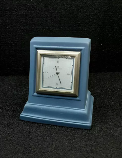 Wedgwood Jasperware Square Clock, Rare. Blue
