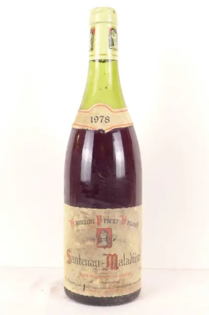 santenay prieur-brunet premier cru maladière rouge 1978 - bourgogne