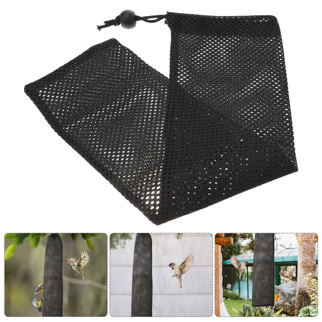 6 piezas Accesorios de jardín Bolsa de alimentación de aves sin fugas Alimentador de ardillas Loro