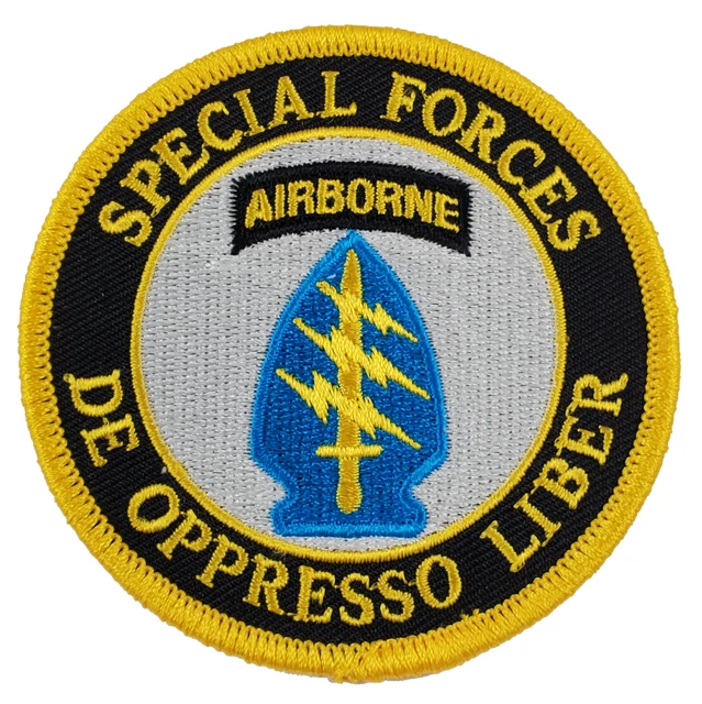 US ARMY FIRST 1St Special Forces Sf Command Round Patch Airborne 8.98