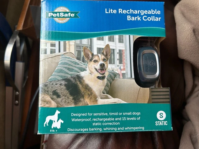 PetSafe Lite Rechargeable Bark Collar, Static 8 Lbs. plus--small