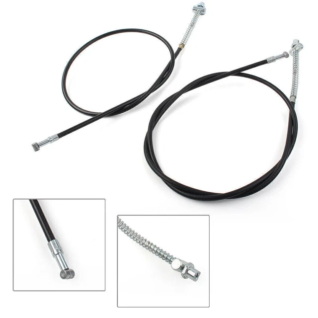 2x Front Rear Drum Brake Cable For Yamaha PEEWEE PW50 1997-2009 1998 1999 2000