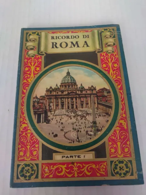 Vintage Ricordo Di Roma Rome Parte I  Souvenir Photo Booklet