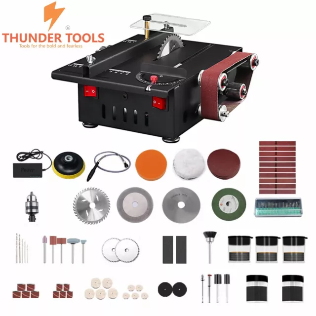 Thunder Tools 150W Mult-Functional Mini Table Saw & Belt Sander Machine
