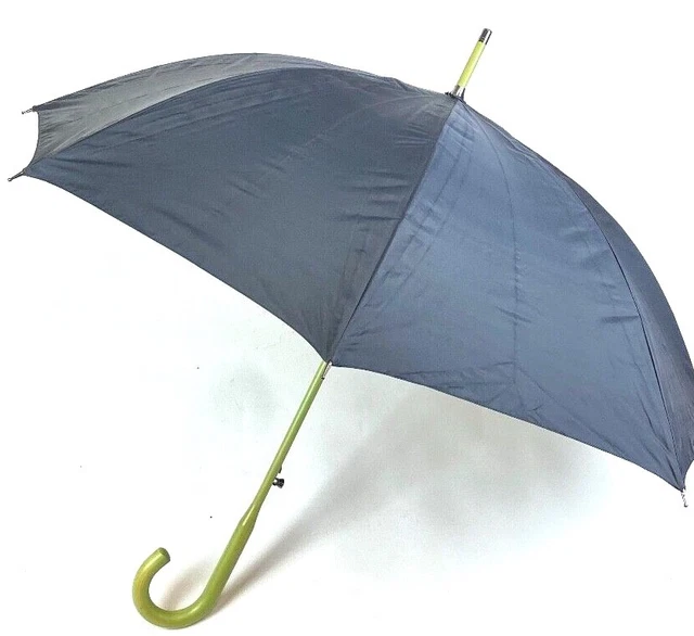 Samsonite One Piece Handle Shaft Solid Black Logo Interior Lining Umbrella