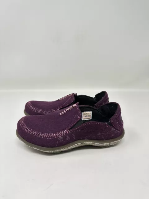 Cushe Surf Slipper Felt Purple Slip-On Loafer Shoes Flats Comfort Womens Size 5