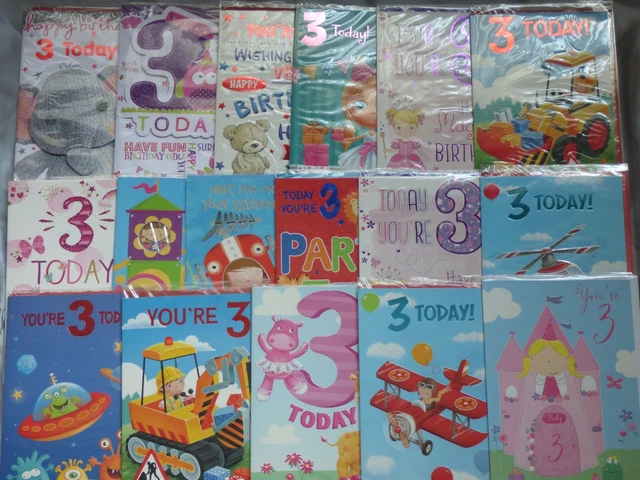 3RD BIRTHDAY CARD 3Year Old Card Child Boy Girl Happy Birthday Card 3RD BIRTHDAY CARD 3Year Old Card Child Boy Girl Happy Birthday Card